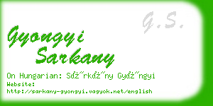 gyongyi sarkany business card